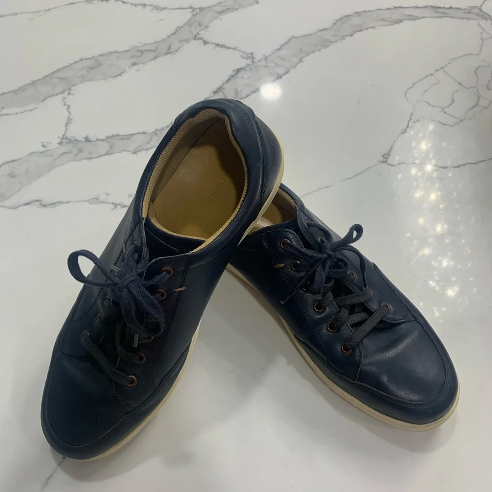 Cole Haan Men’s Navy Blue Leather Upper Boat‎ Shoes. Size 11 1/2